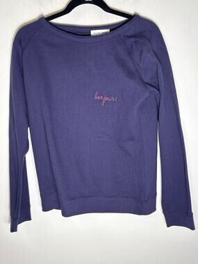 Maison Labiche Paris "bon jour" Sweatshirt Sz L